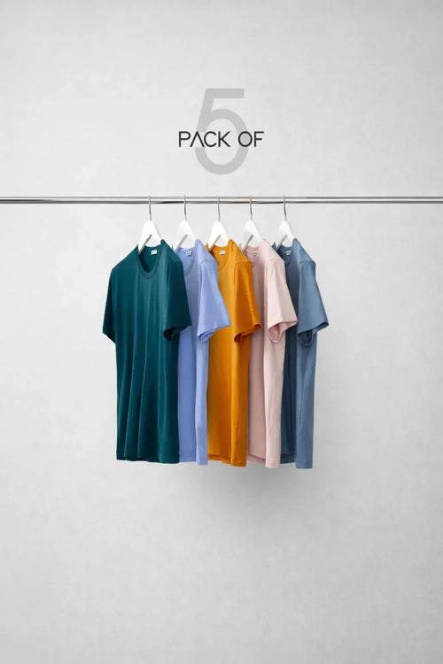 Pack of 5 Plain Tee - mettwear
