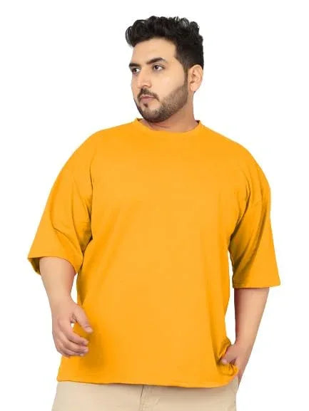 Mustard Drop Shoulder Tee - mettwear 