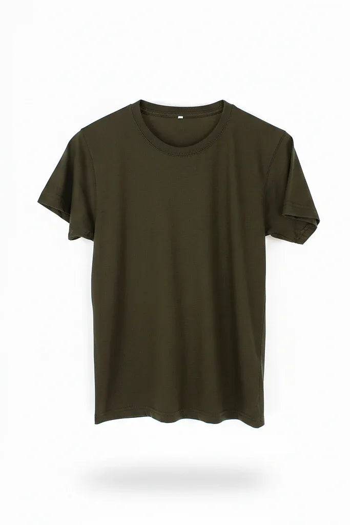 Army Green Plain Tee mettwear