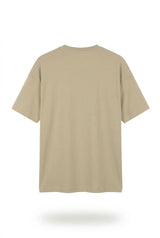 Beige Drop Shoulder Tee mettwear