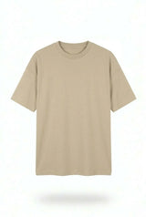 Beige Drop Shoulder Tee mettwear