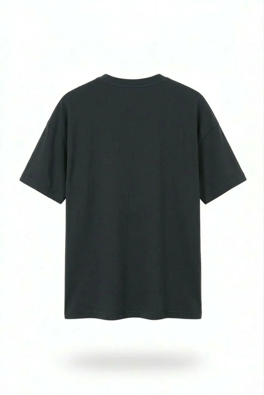 Black Drop Shoulder Tee mettwear