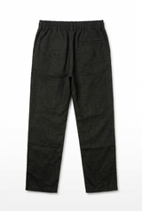 Black Linen Trouser – Flat Lay Front