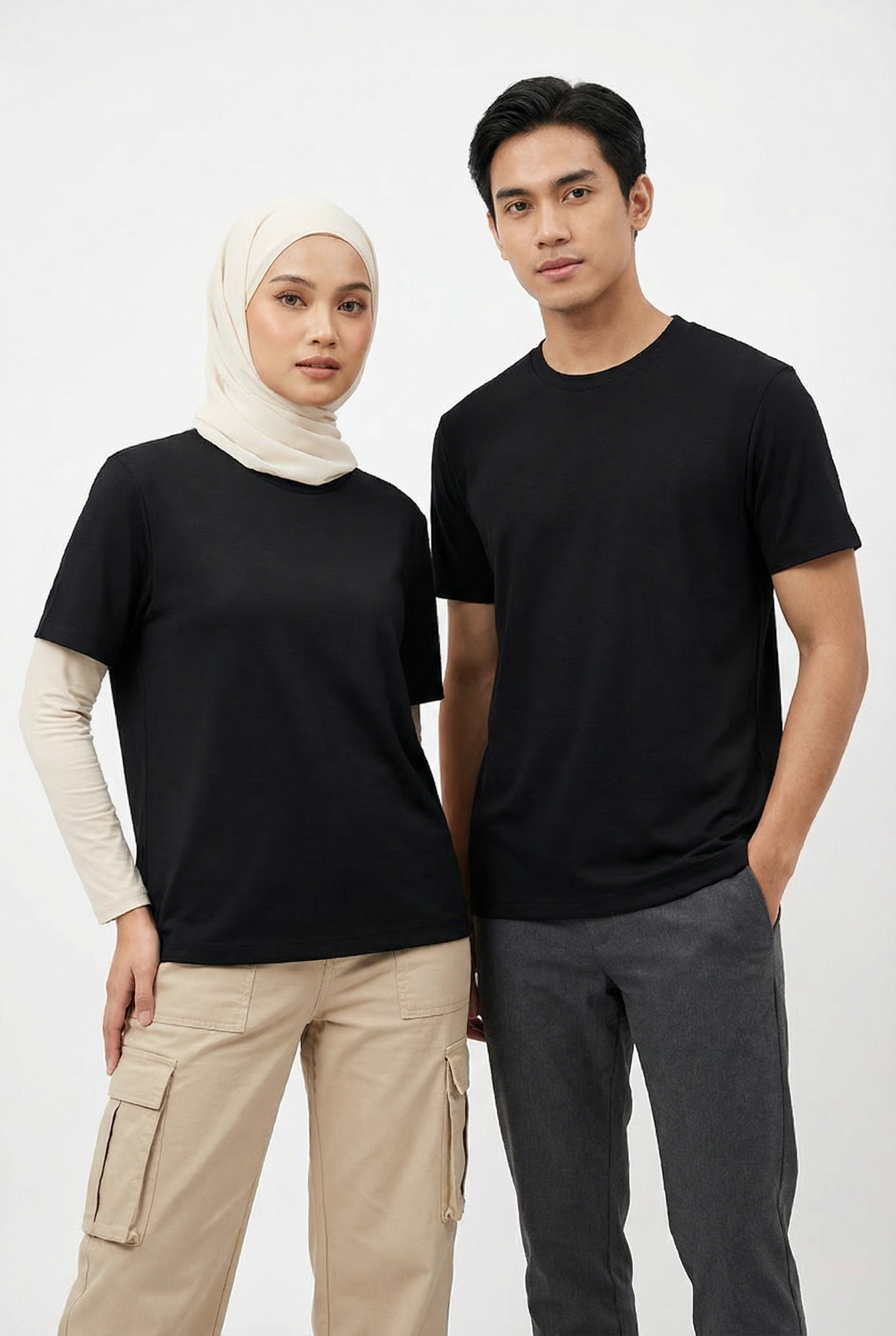 Black Plain Tee