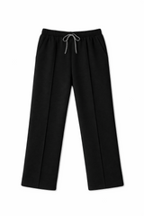 Pleated Baggy Trouser-Black