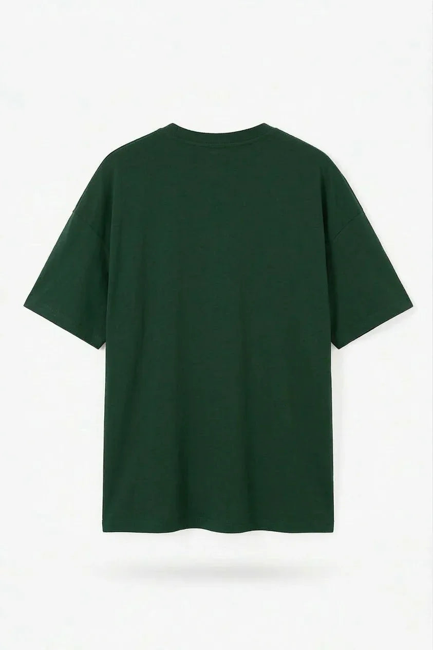 Bottle Green Drop Shoulder Tee mettwear