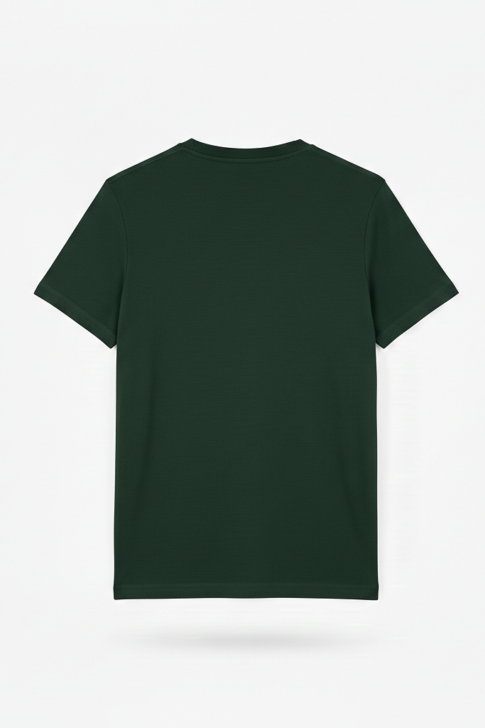 Bottle Green Plain Tee