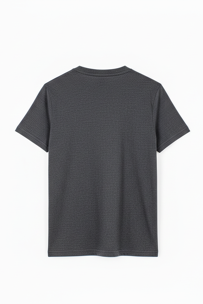 Charcoal Gray Plain Tee
