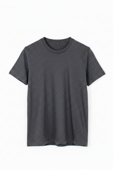 Charcoal Gray Plain Tee