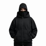 Balaclava Ninja Zipper Hoodie - mettwear 