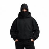 Balaclava Ninja Zipper Hoodie - mettwear 