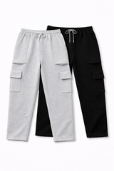 Pack of 2 Cargo Baggy Trouser