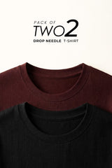 Pack Of 2 Drop Needle T-Shirt