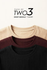 Pack Of 3 Drop Needle T-Shirt