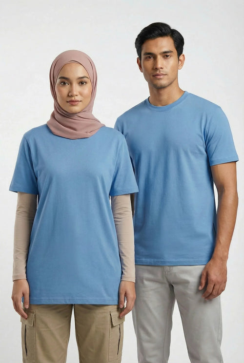 Sky Blue Plain Tee mettwear