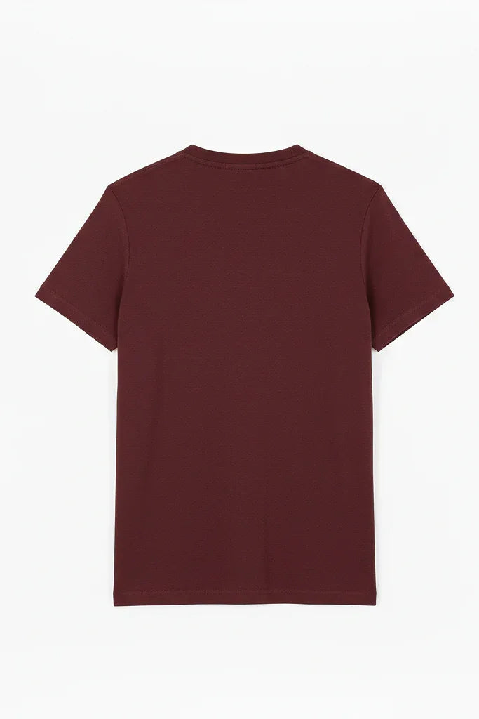 Maroon Plain Tee mettwear