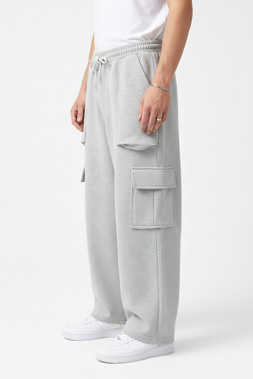 Cargo Baggy Trouser-Hazel Gray