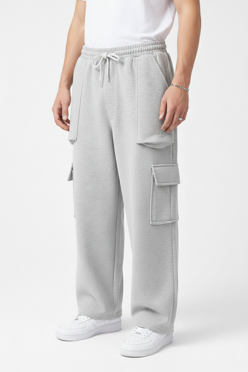 Cargo Baggy Trouser-Hazel Gray