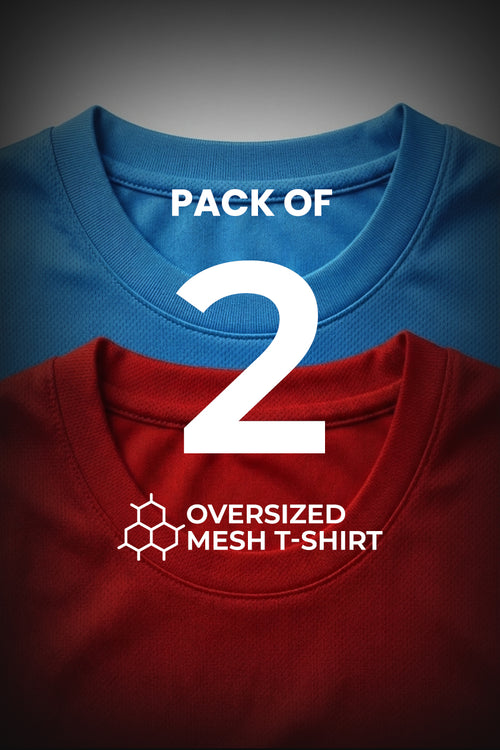 Pack of 2 Oversized Mesh T-Shirts