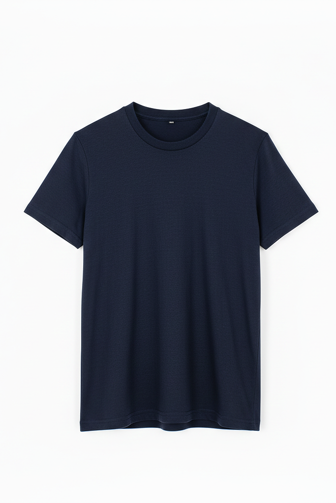 Navy Blue Plain Tee