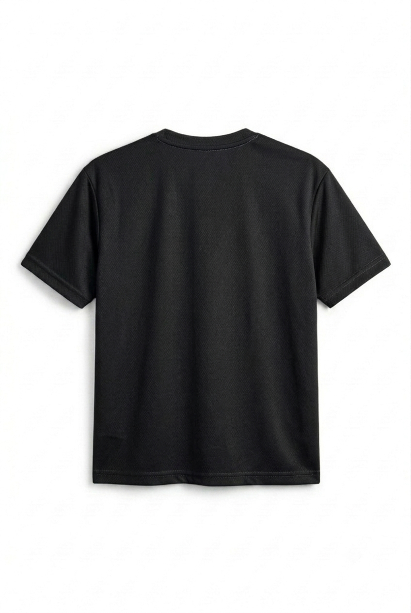 Oversized Mesh T-shirt Black
