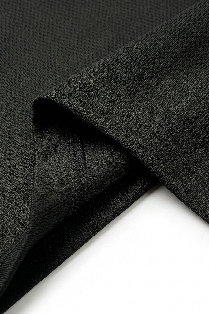 Oversized Mesh T-shirt Black