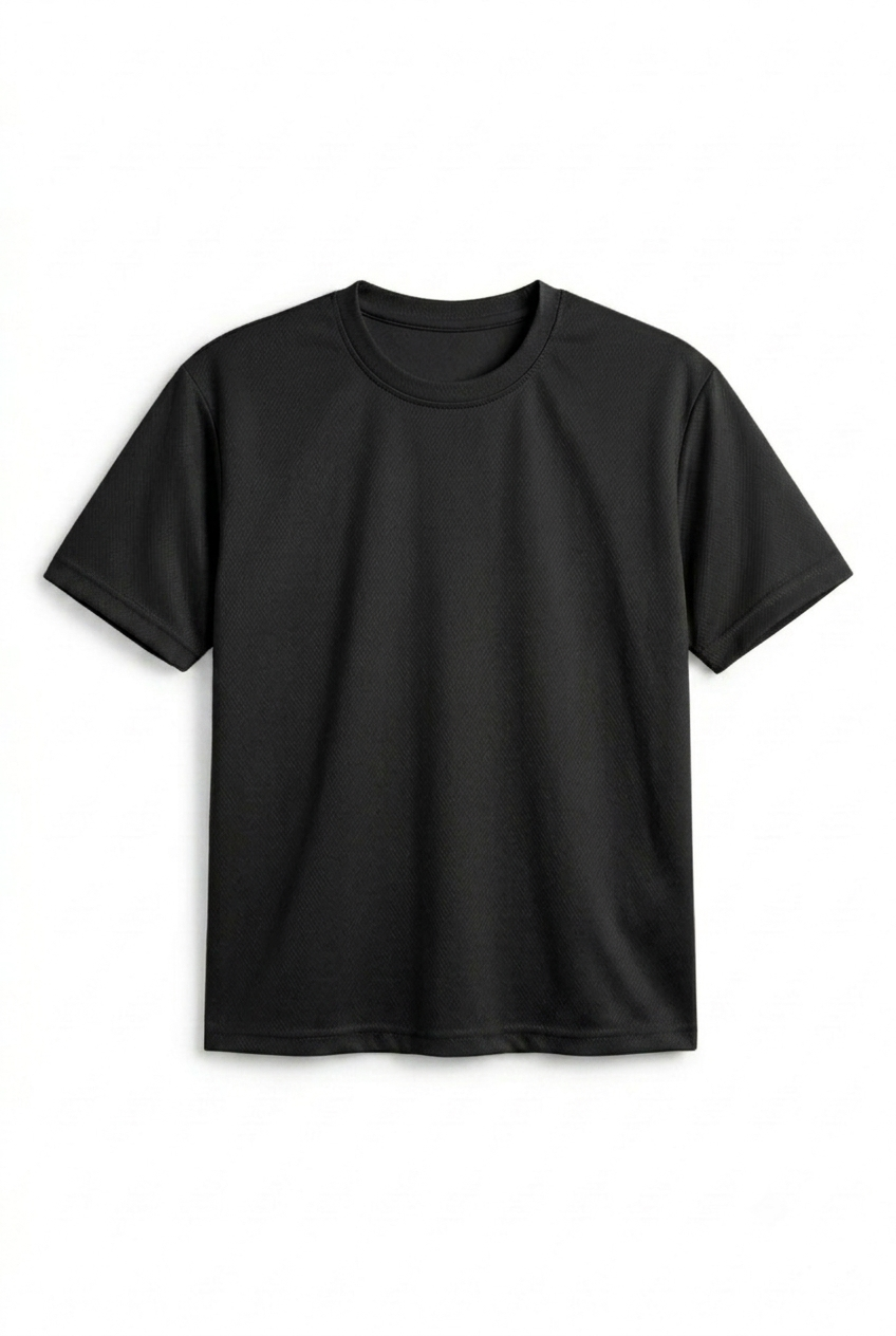 Oversized Mesh T-shirt Black