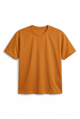 Oversized Mesh T-shirt Burnt Orange