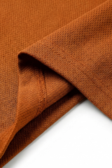 Oversized Mesh T-shirt Burnt Orange