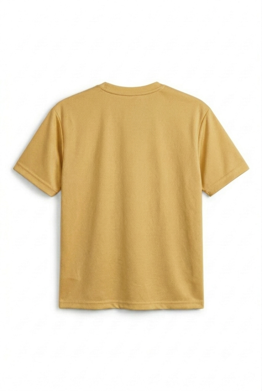 Oversized Mesh T-shirt Camel Brown