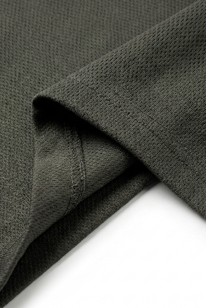 Oversized Mesh T-shirt Charcoal Grey