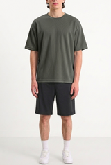 Oversized Mesh T-shirt Charcoal Grey