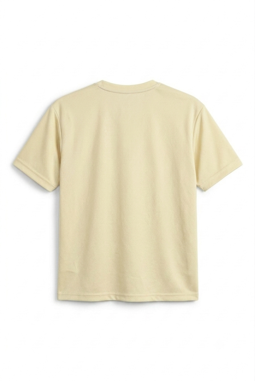 Oversized Mesh T-shirt Cream