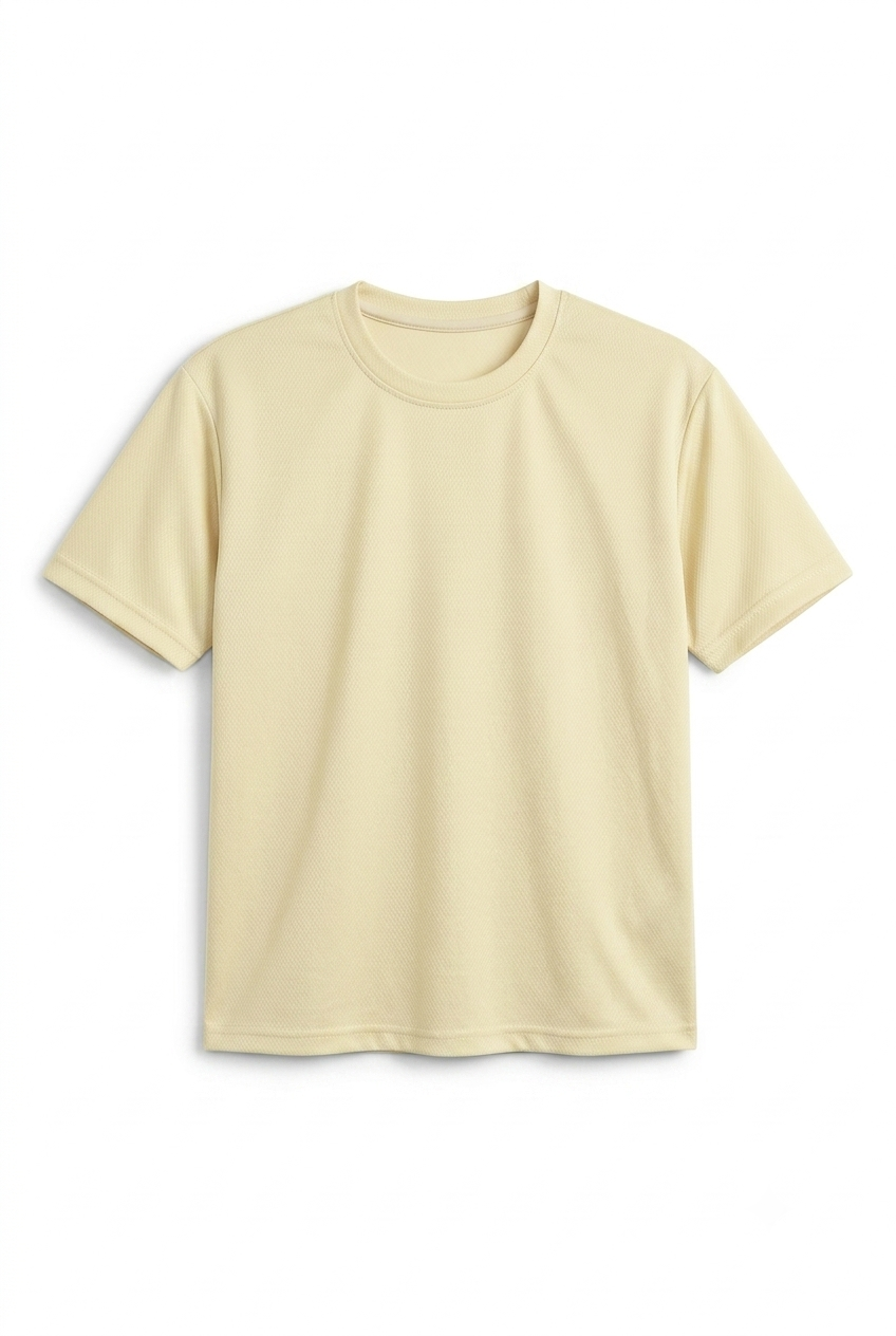Oversized Mesh T-shirt Cream