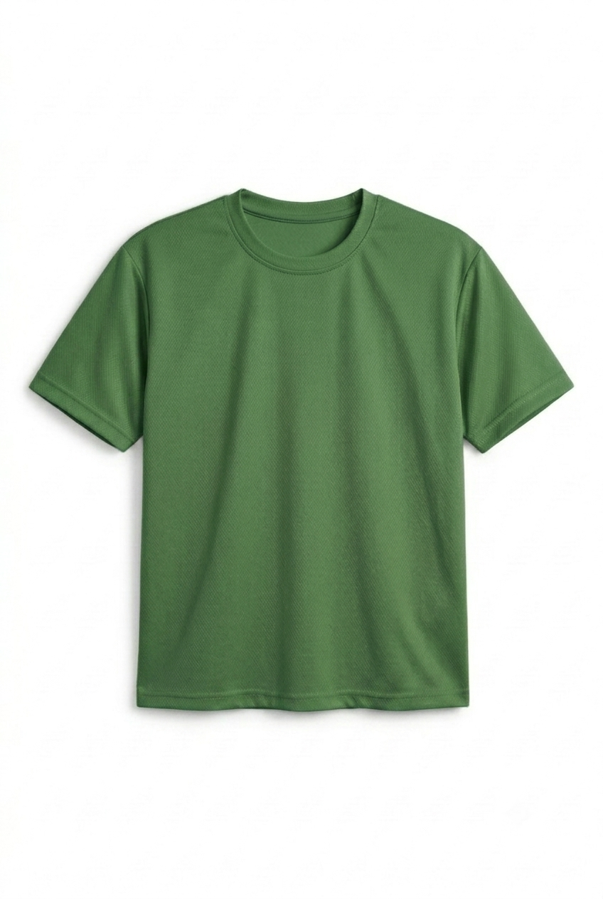 Oversized Mesh T-shirt Forest Green