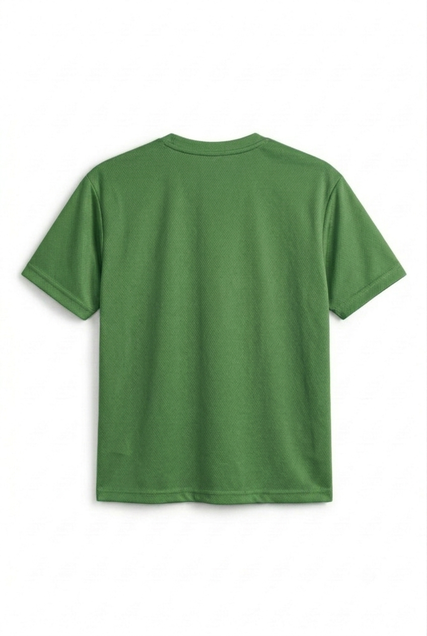Oversized Mesh T-shirt Forest Green