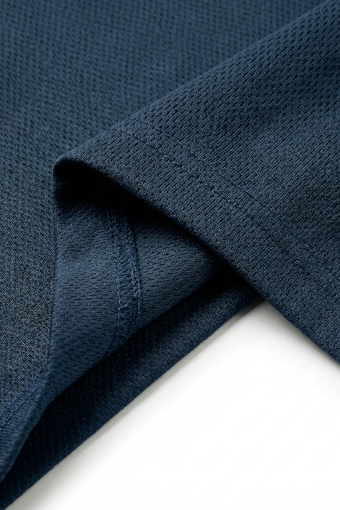 Oversized Mesh T-shirt Navy Blue