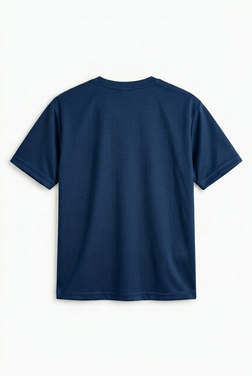 Oversized Mesh T-shirt Navy Blue