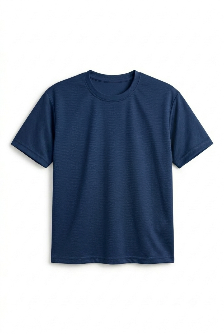 Oversized Mesh T-shirt Navy Blue