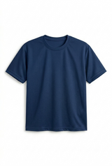 Oversized Mesh T-shirt Navy Blue