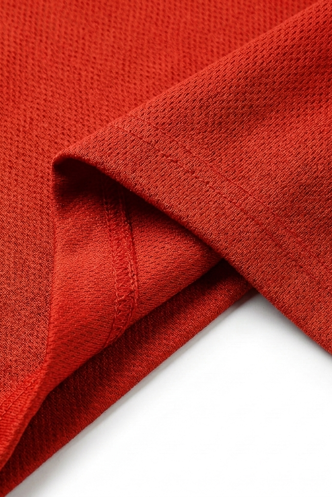 Oversized Mesh T-shirt Red