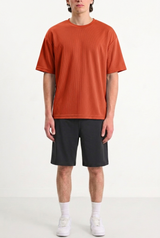 Oversized Mesh T-shirt Red