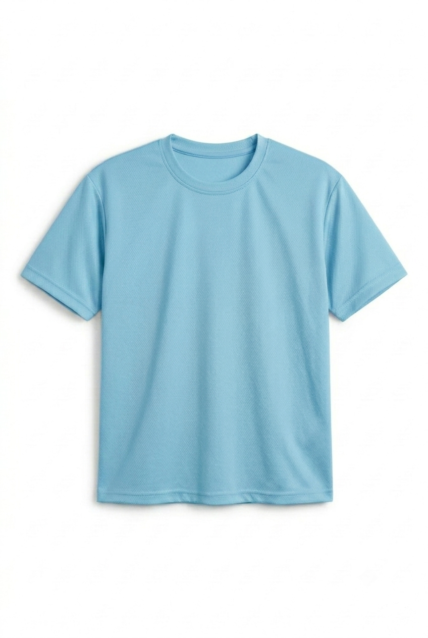 Oversized Mesh T shirt Slate Blue