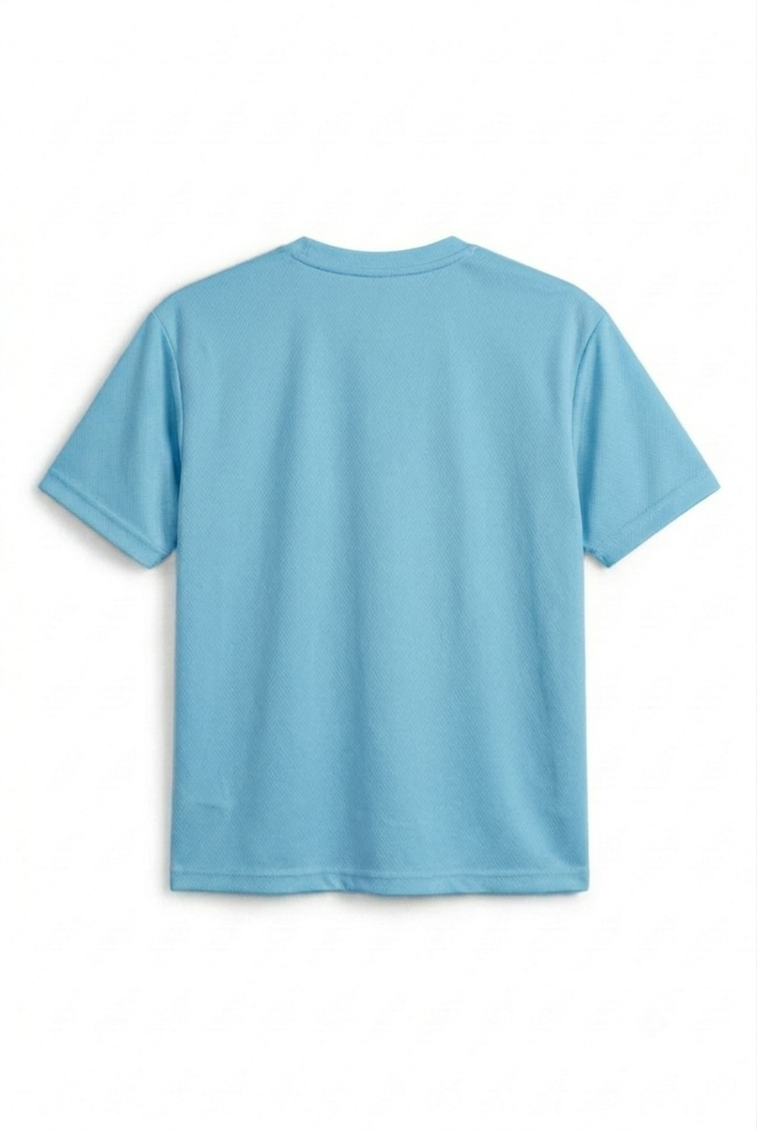 Oversized Mesh T shirt Slate Blue