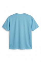 Oversized Mesh T shirt Slate Blue