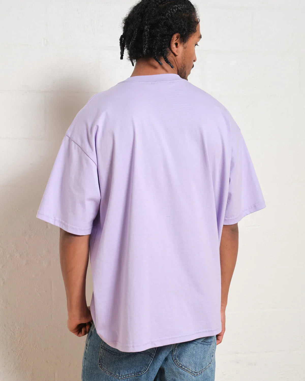 Light Purple Drop Shoulder Tee - mettwear 