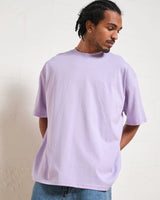Light Purple Drop Shoulder Tee - mettwear 