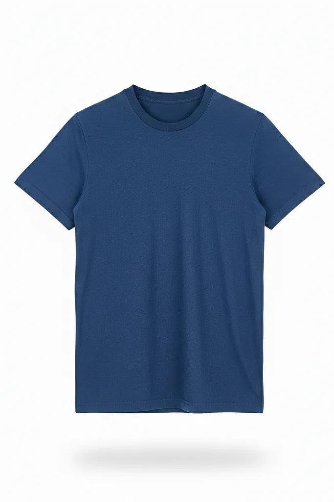Petroleum Blue Plain Tee mettwear