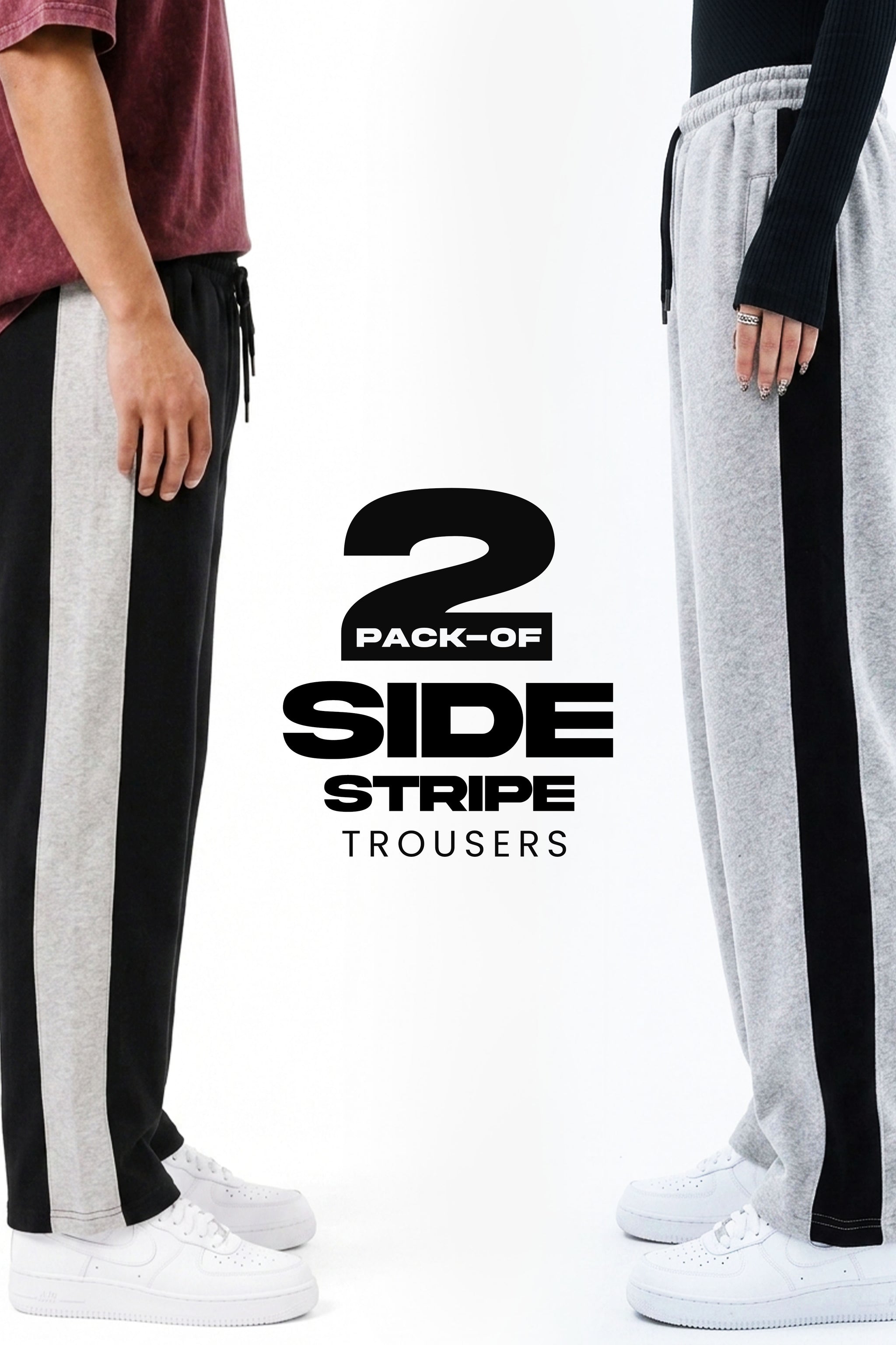 Pack of 2 –  Side Stripe Trouser
