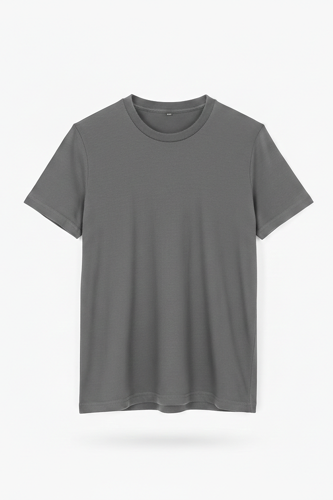 Steel Gray Plain Tee